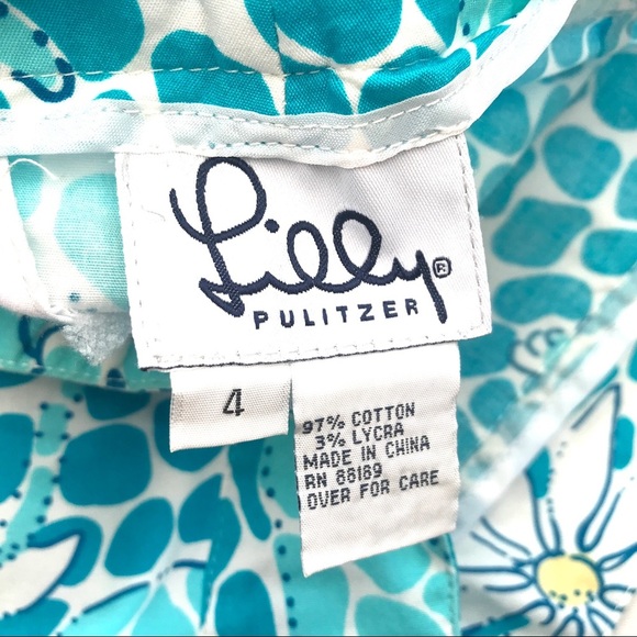 LILLY PULITZER vintage  crop pant 4 leopard lounge white label - Picture 3 of 5